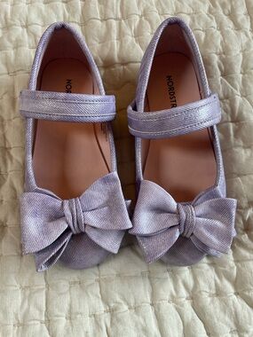Nordstrom Lavender Bow Mary Jane Girls' Shoes
